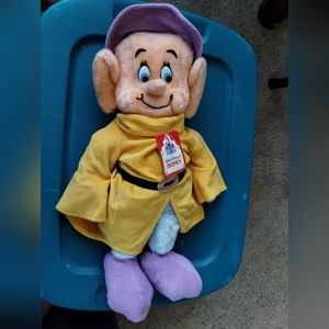 Vintage Collectible Disney Dopey 20" Plush Stuffed Toy from the 1980's $30